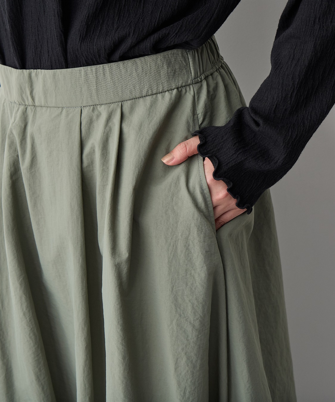 anyfee 【anyfee/プラスサイズ】撥水バルーンスカート_sub_9