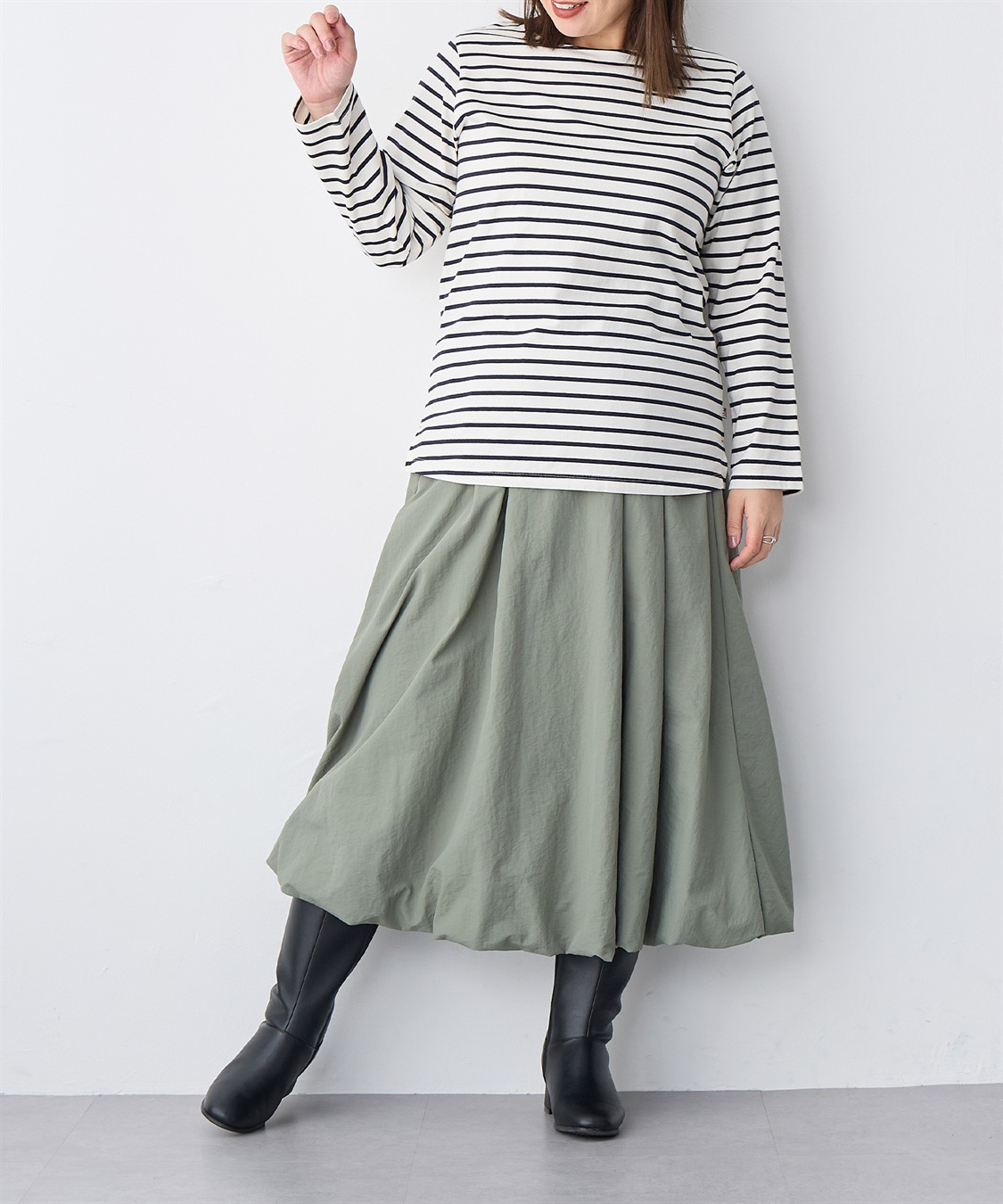 anyfee 【anyfee/プラスサイズ】撥水バルーンスカート_sub_20