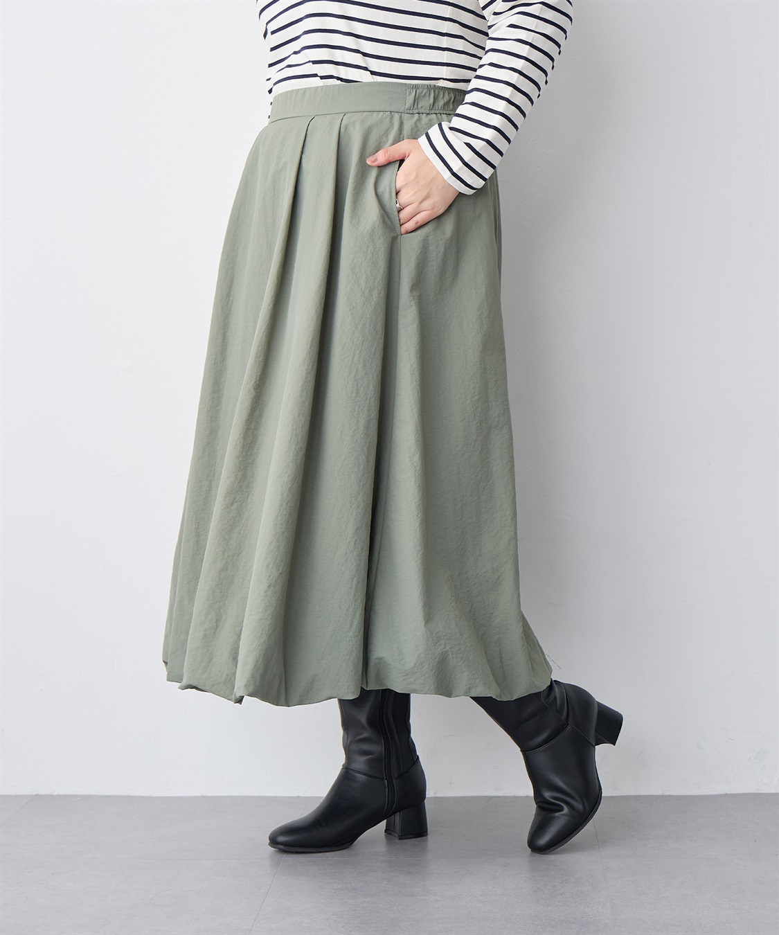 anyfee 【anyfee/プラスサイズ】撥水バルーンスカート_sub_22