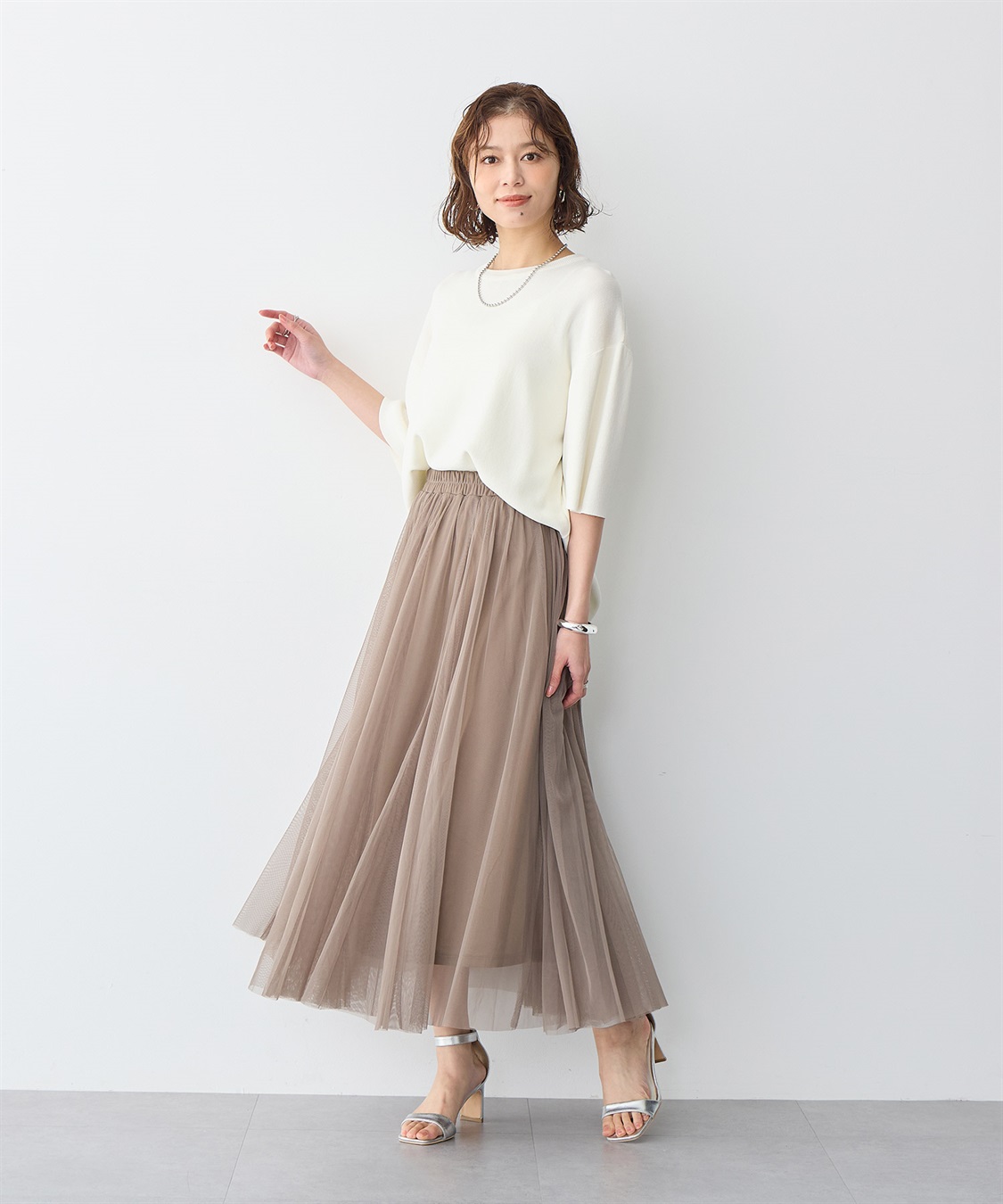 anyfee 【anyfee/大きいサイズ】チュールスカート《低身長サイズ有》◆新色追加◆_sub_10