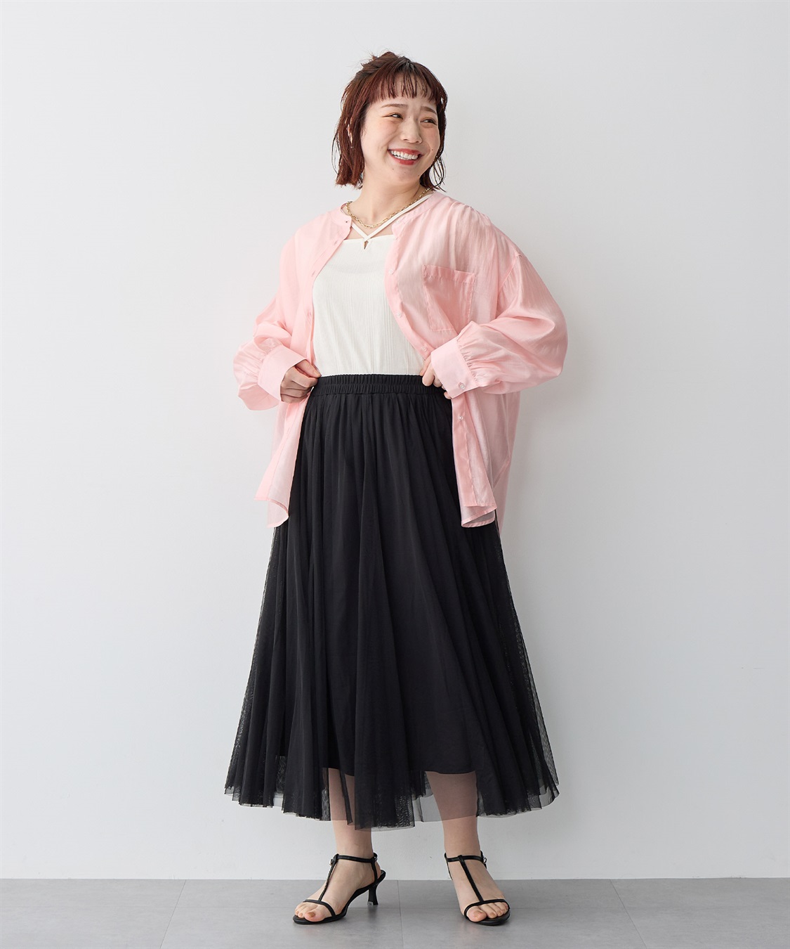 anyfee 【anyfee/大きいサイズ】チュールスカート《低身長サイズ有》◆新色追加◆_sub_23