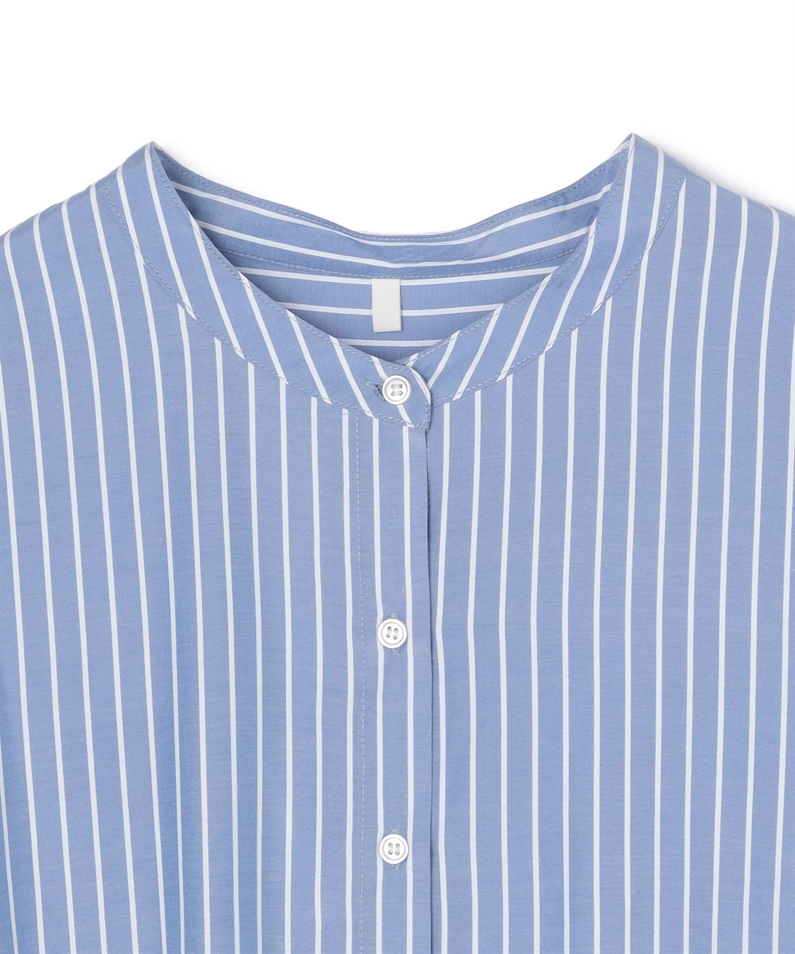 anyfee 【anyfee/プラスサイズ】バンドカラーストライプシャツ_sub_24