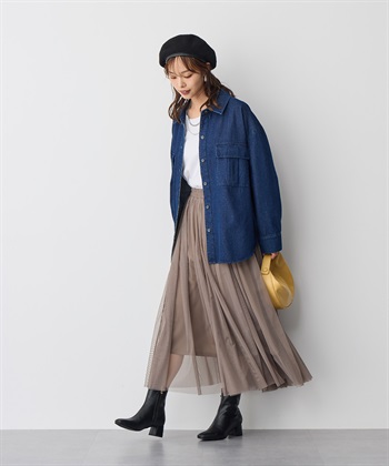 Life Style by cross marche 【anyfee/プラスサイズ】BIGポケットデニムシャツ_subthumb_2