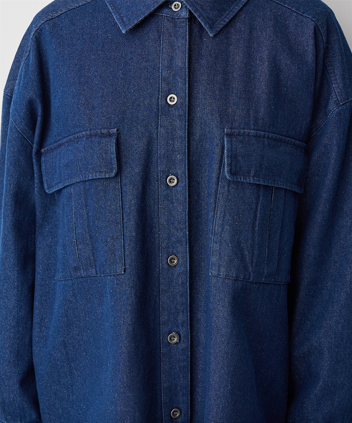 anyfee 【anyfee/プラスサイズ】BIGポケットデニムシャツ_sub_20
