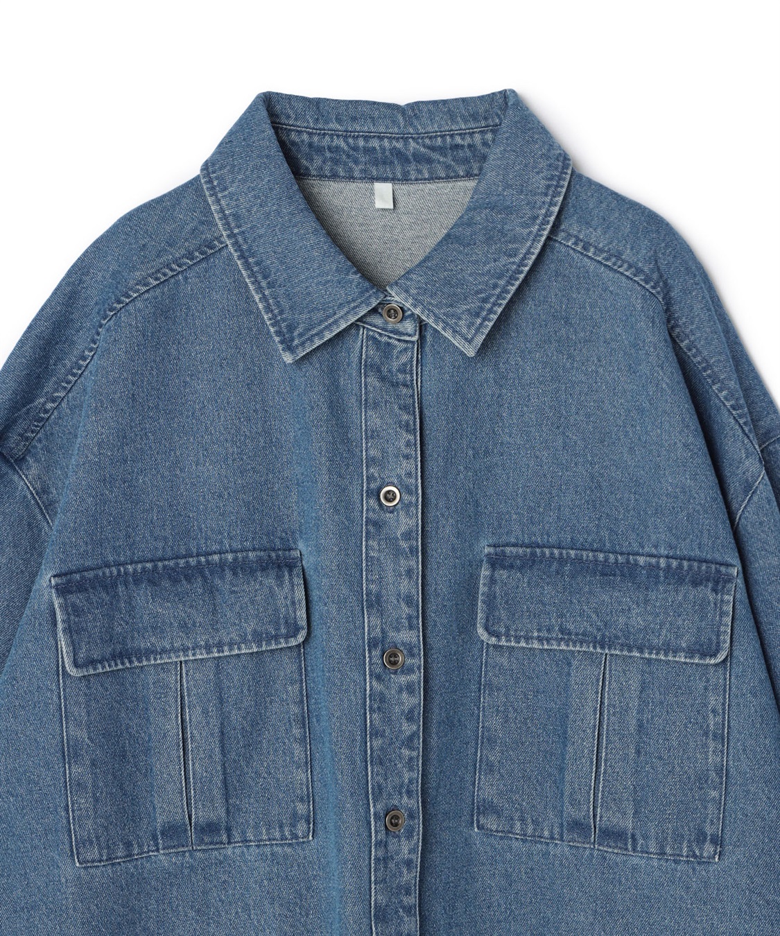anyfee 【anyfee/プラスサイズ】BIGポケットデニムシャツ_sub_25