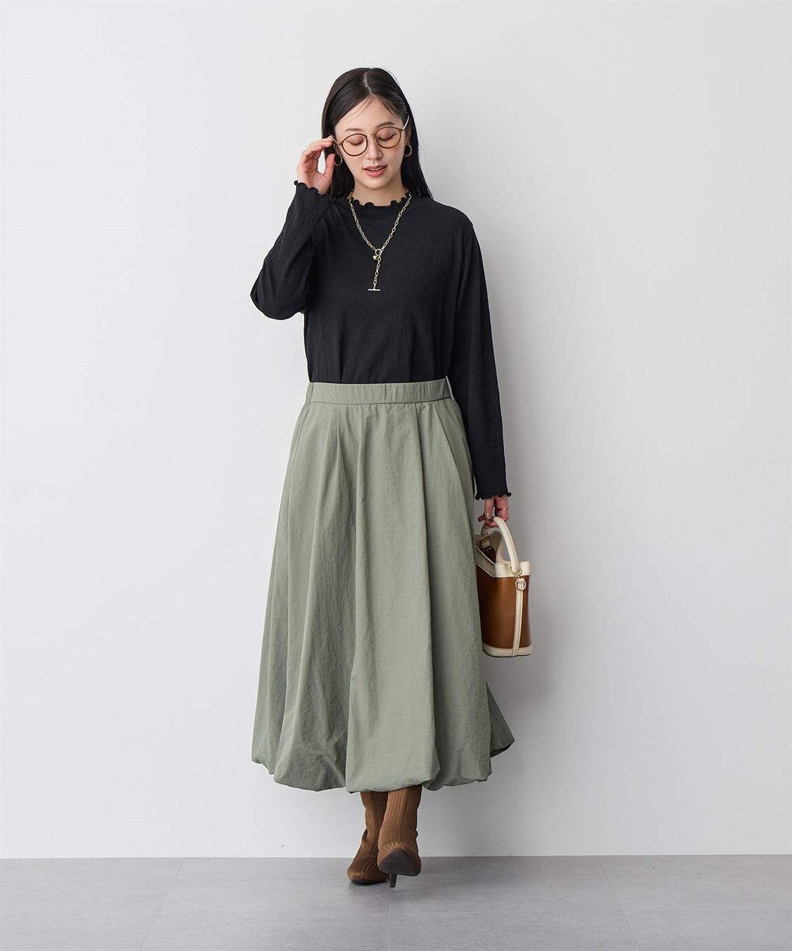 anyfee 【anyfee/プラスサイズ】シアーニットプルオーバー（新色追加）《接触冷感》_sub_18