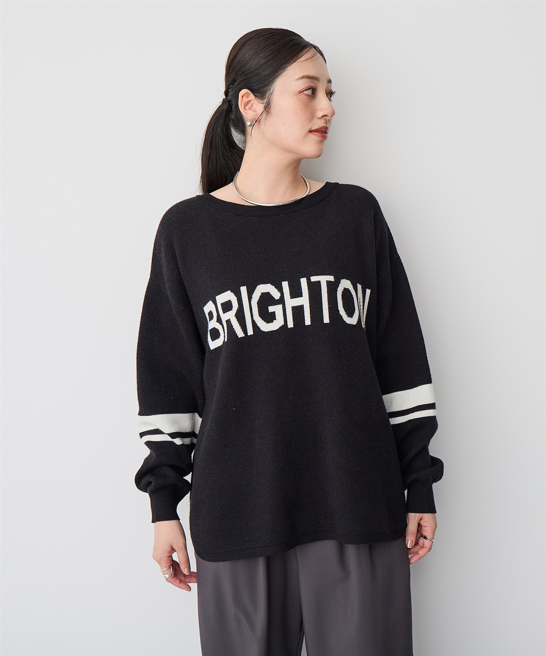 Life Style by cross marche 【anyfee/プラスサイズ】ジャガードロゴニットプルオーバー_sub_18