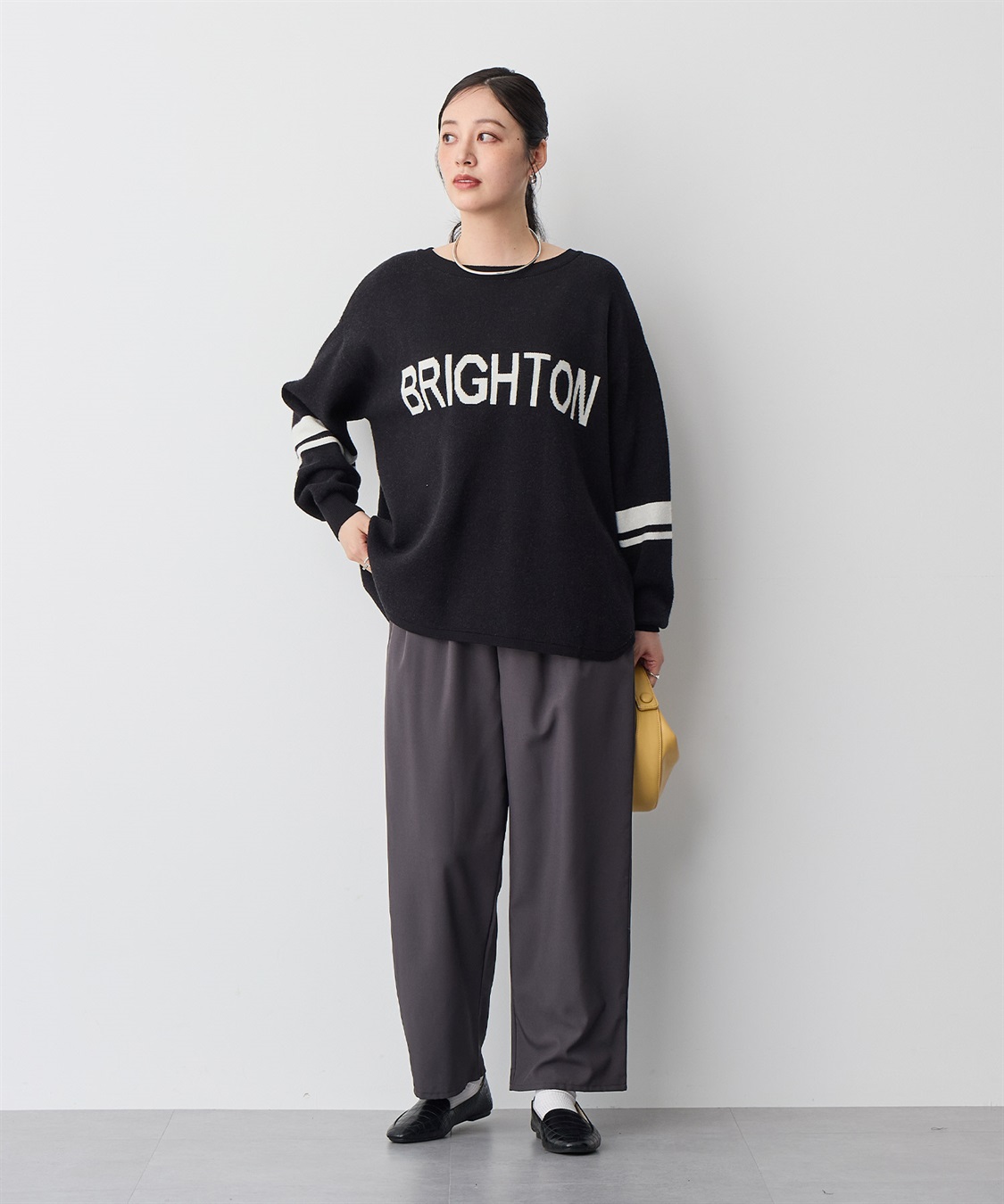 Life Style by cross marche 【anyfee/プラスサイズ】ジャガードロゴニットプルオーバー_sub_19