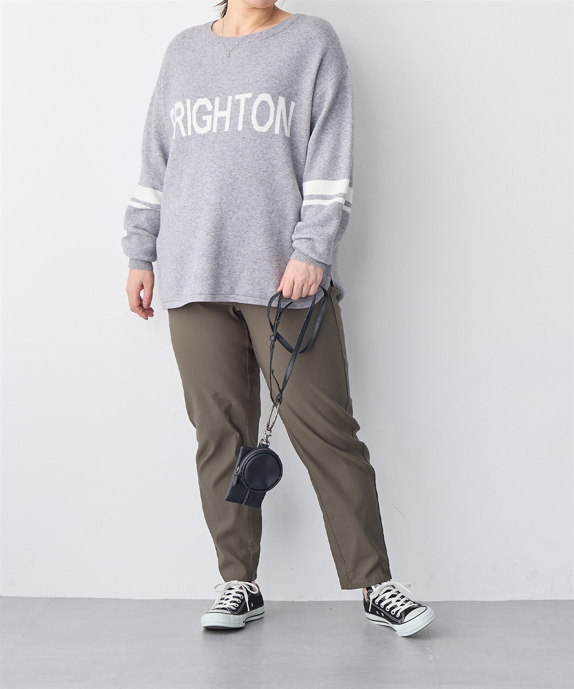 Life Style by cross marche 【anyfee/プラスサイズ】ジャガードロゴニットプルオーバー_sub_21