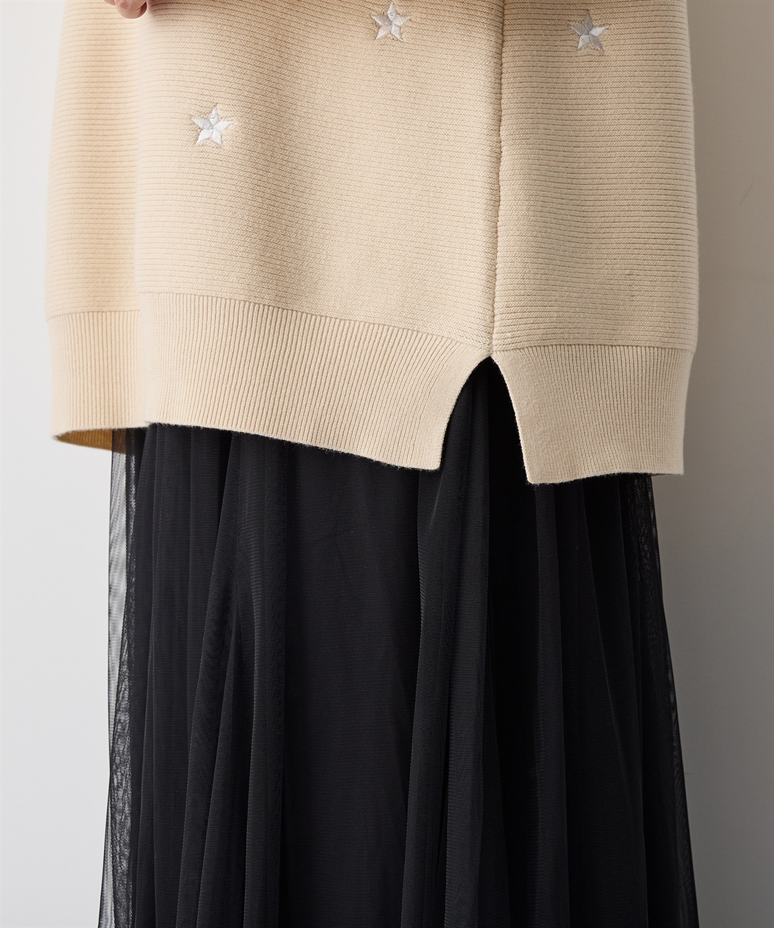 Life Style by cross marche 【anyfee/プラスサイズ】星柄刺繍ニットプルオーバー_sub_13