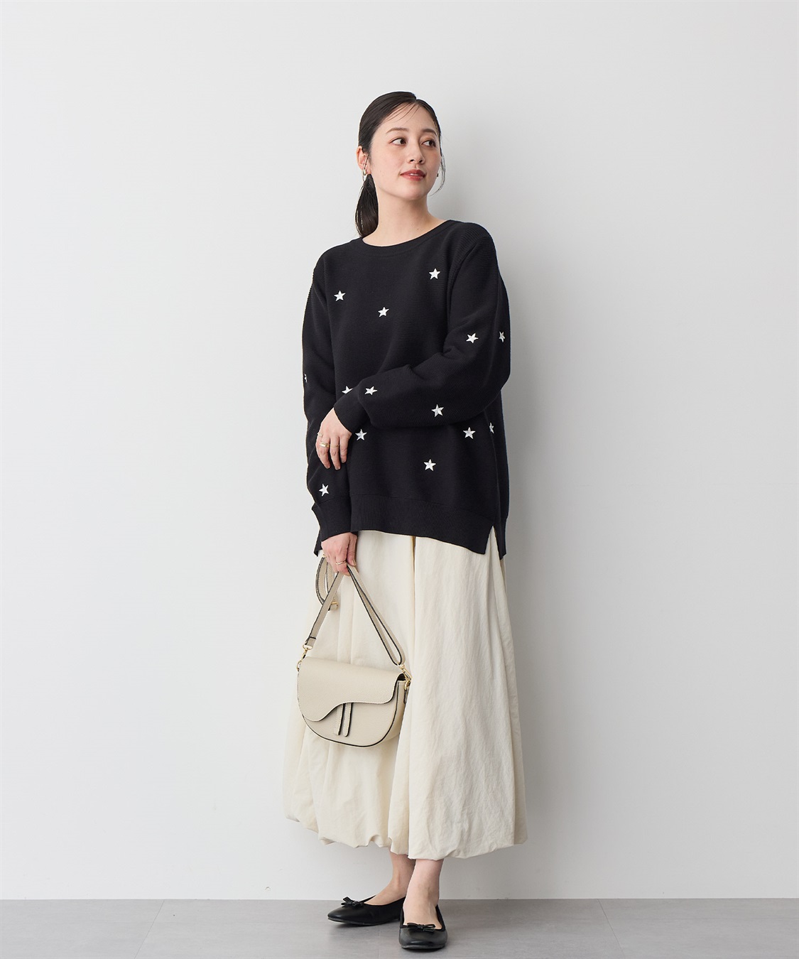 Life Style by cross marche 【anyfee/プラスサイズ】星柄刺繍ニットプルオーバー_sub_17