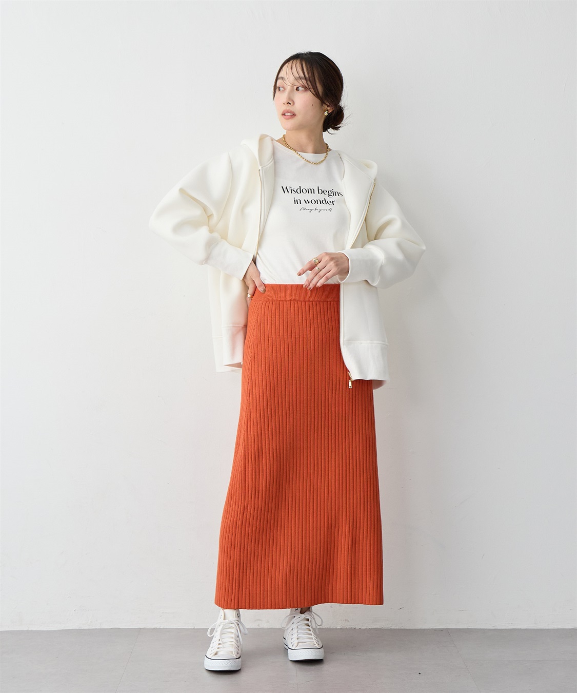 anyfee 【anyfee/プラスサイズ】ウォームタッチリブニットタイトスカート《低身長サイズ有》◆新色追加◆_sub_14