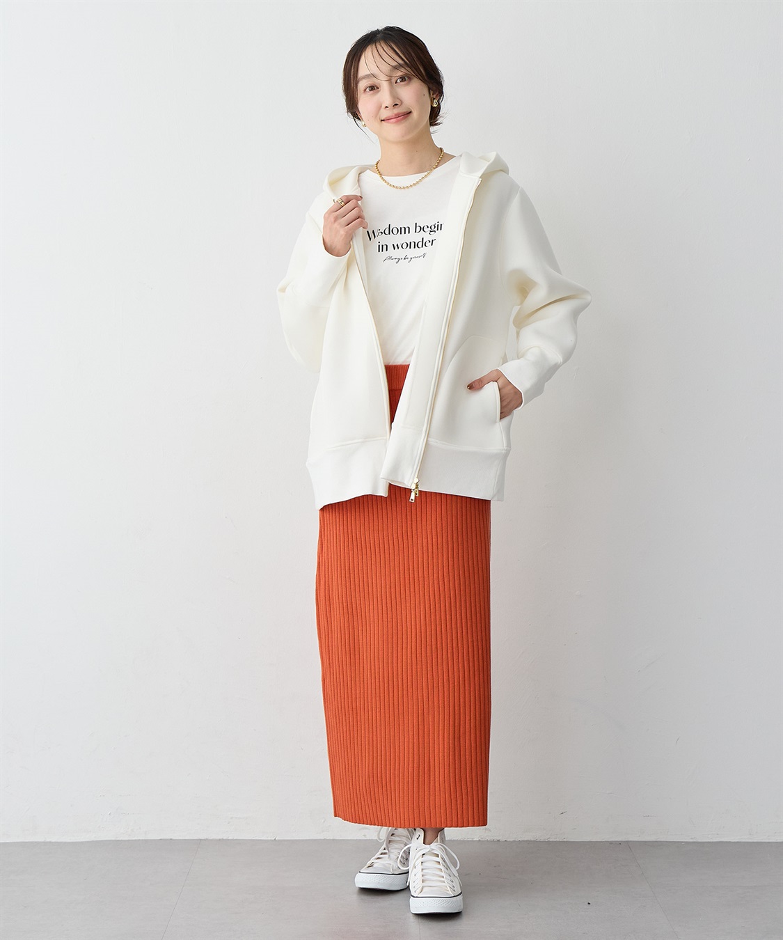 anyfee 【anyfee/プラスサイズ】ウォームタッチリブニットタイトスカート《低身長サイズ有》◆新色追加◆_sub_15