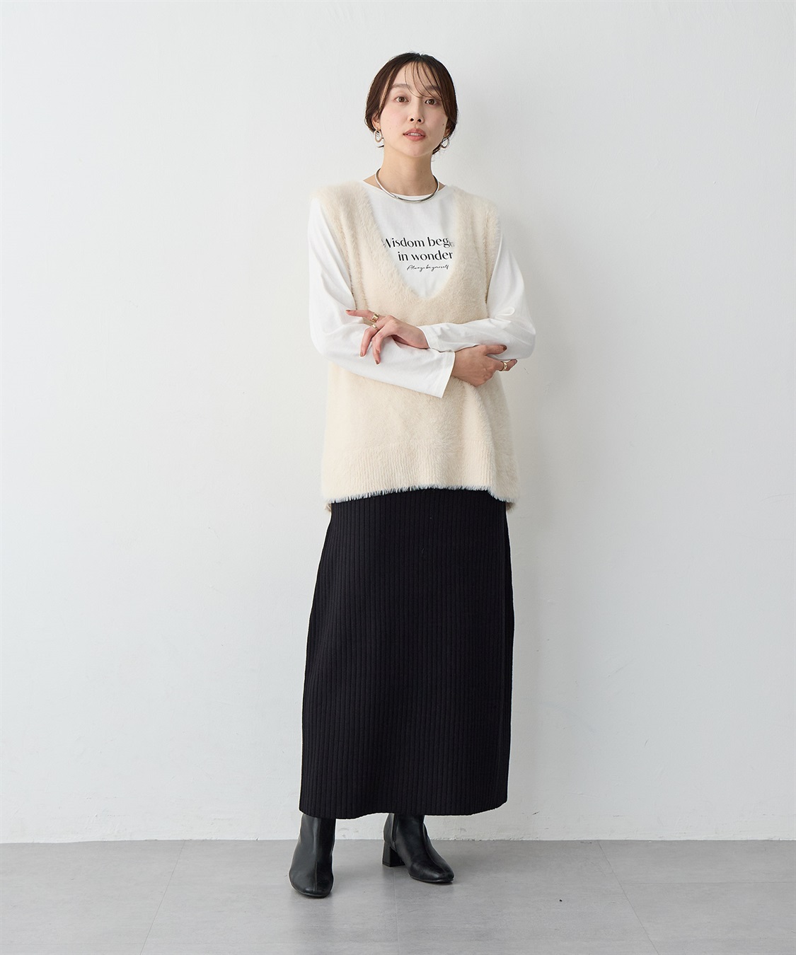 anyfee 【anyfee/プラスサイズ】ウォームタッチリブニットタイトスカート《低身長サイズ有》◆新色追加◆_sub_18