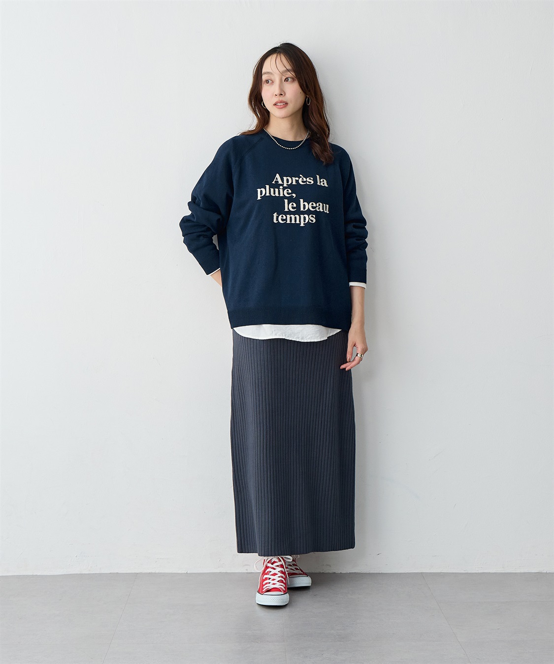 anyfee 【anyfee/プラスサイズ】ウォームタッチリブニットタイトスカート《低身長サイズ有》◆新色追加◆_sub_20