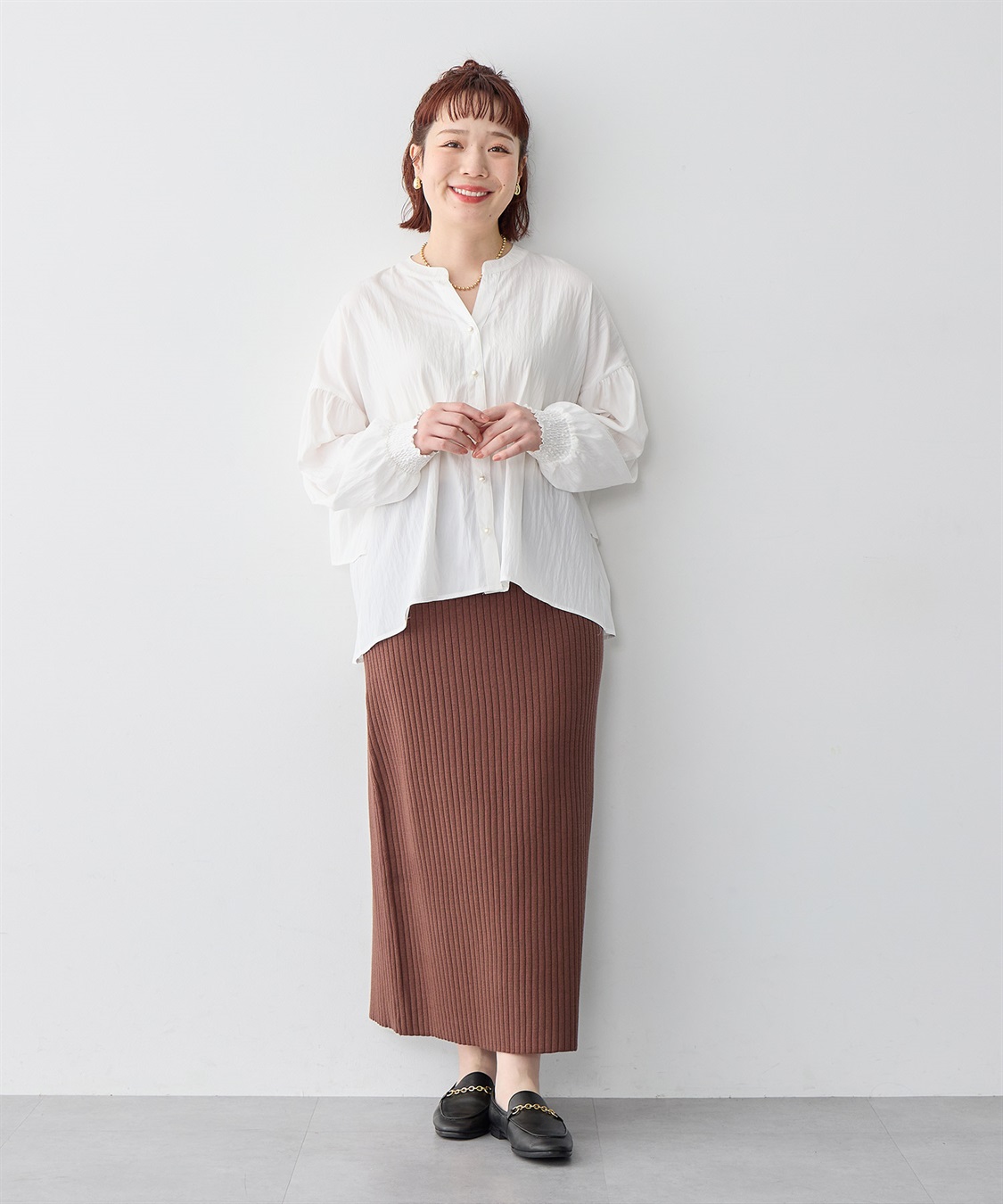 anyfee 【anyfee/プラスサイズ】ウォームタッチリブニットタイトスカート《低身長サイズ有》◆新色追加◆_sub_25