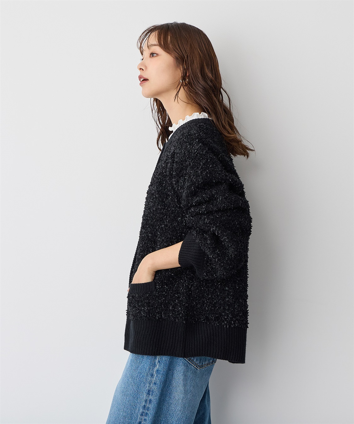 元HERMESニットデザイナーchaunceyカーディガン ニットカーディガン 《シェーヌ・ダンクル》 - ブルー | Hermès