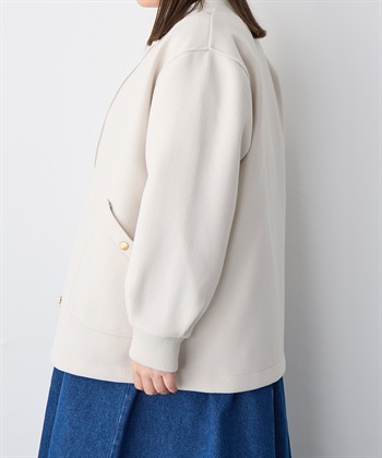 Life Style by cross marche 【anyfee/プラスサイズ】オーバーサイズニットブルゾン_subthumb_8