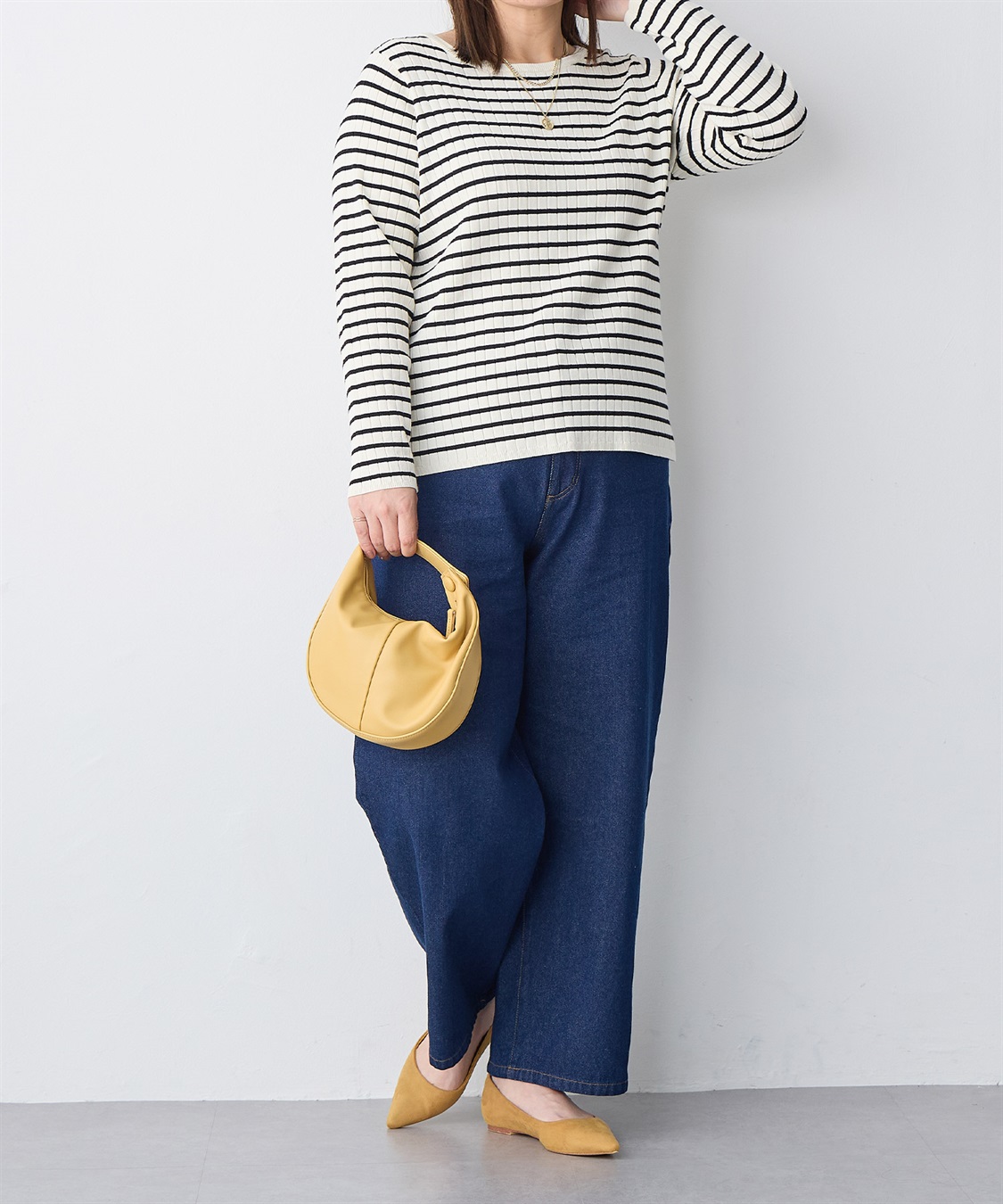 Life Style by cross marche 【anyfee/プラスサイズ】デニムワイドパンツ_sub_15