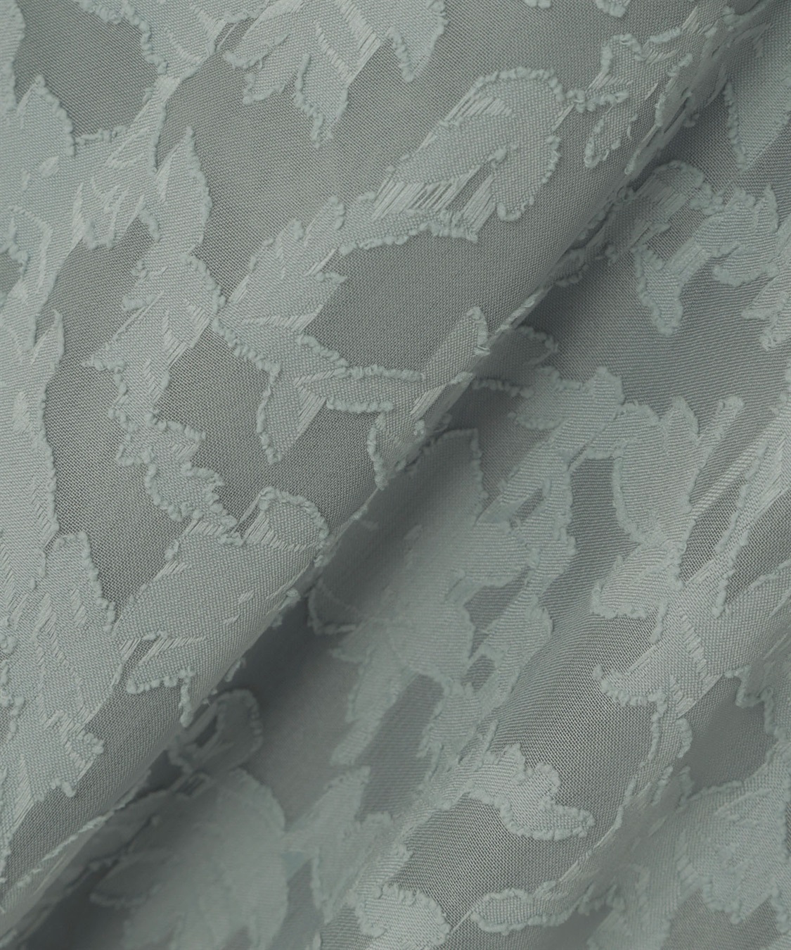 anyfee 【anyfee/プラスサイズ】フラワージャガードバンドカラーシアーブラウス_sub_29