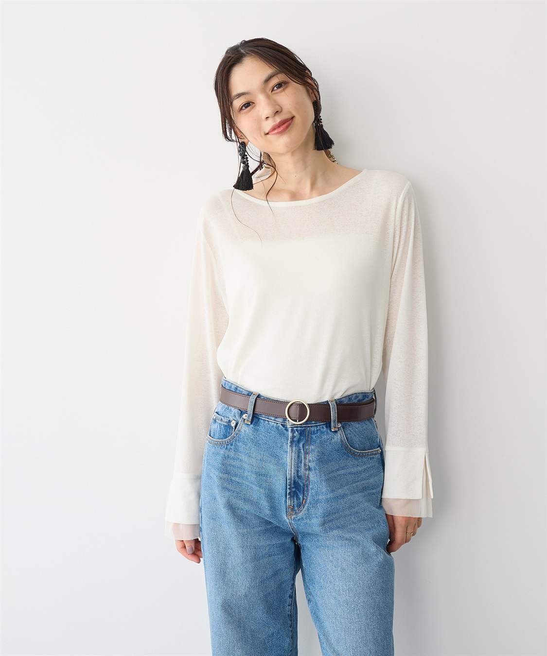 anyfee 【anyfee/プラスサイズ】無段階レザー調シンプルベルト_sub_2