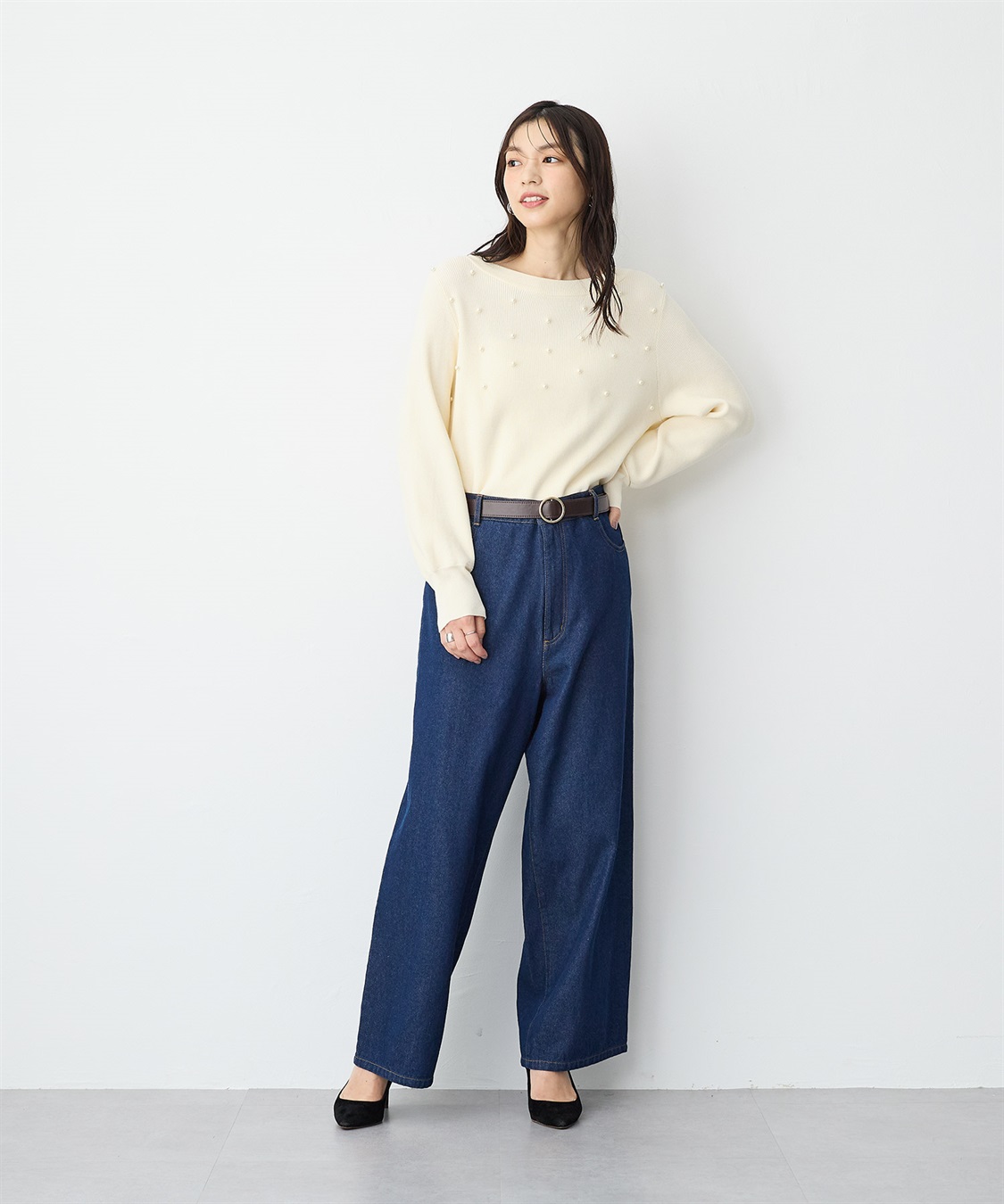 anyfee 【anyfee/プラスサイズ】無段階レザー調シンプルベルト_sub_13