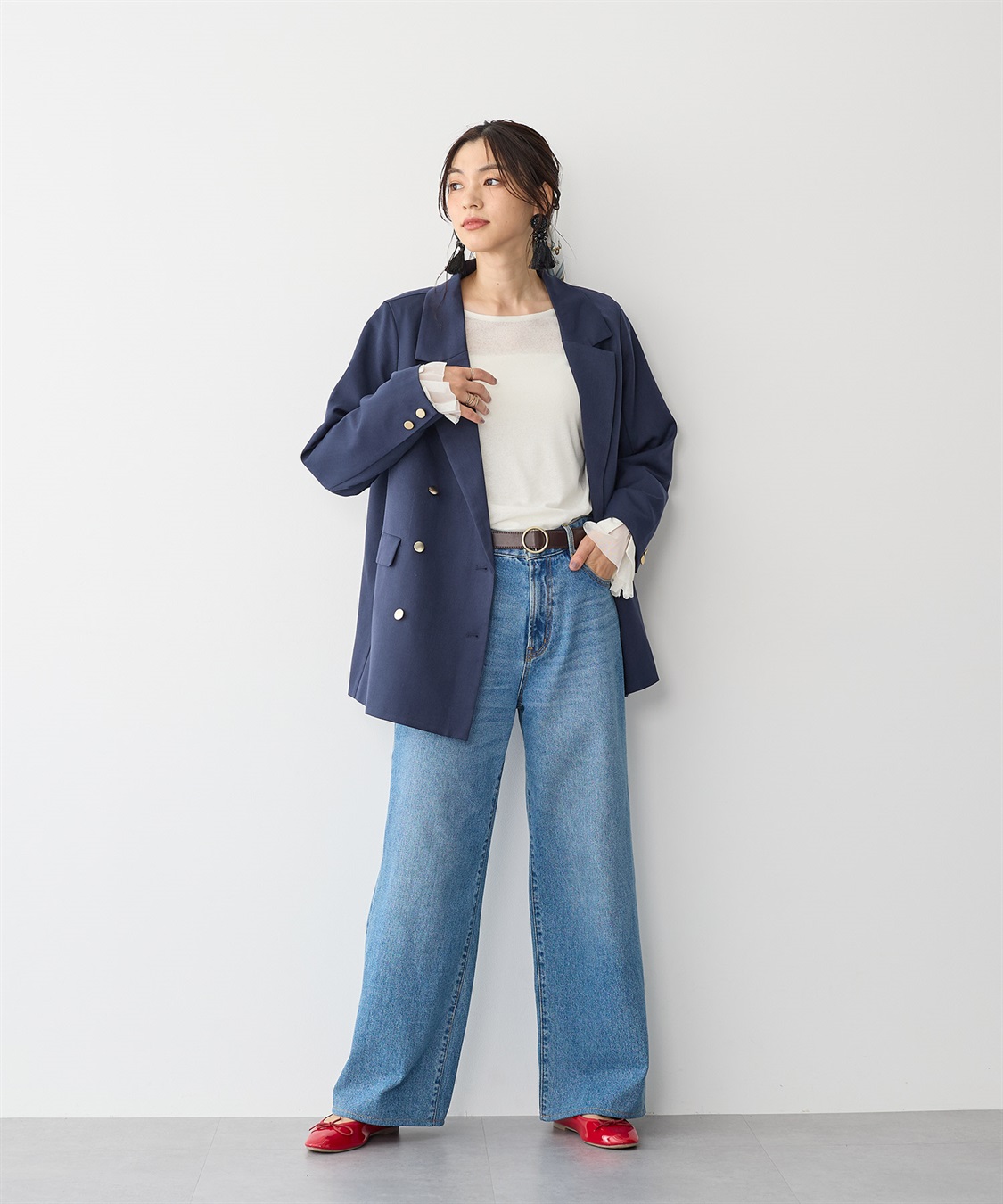 anyfee 【anyfee/プラスサイズ】無段階レザー調シンプルベルト_sub_17