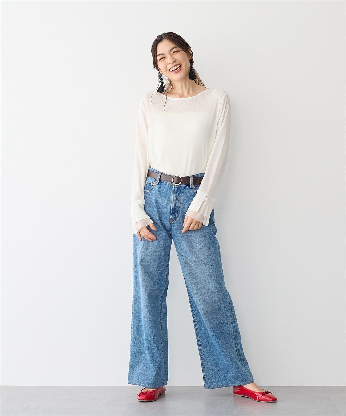 anyfee 【anyfee/プラスサイズ】無段階レザー調シンプルベルト_sub_18