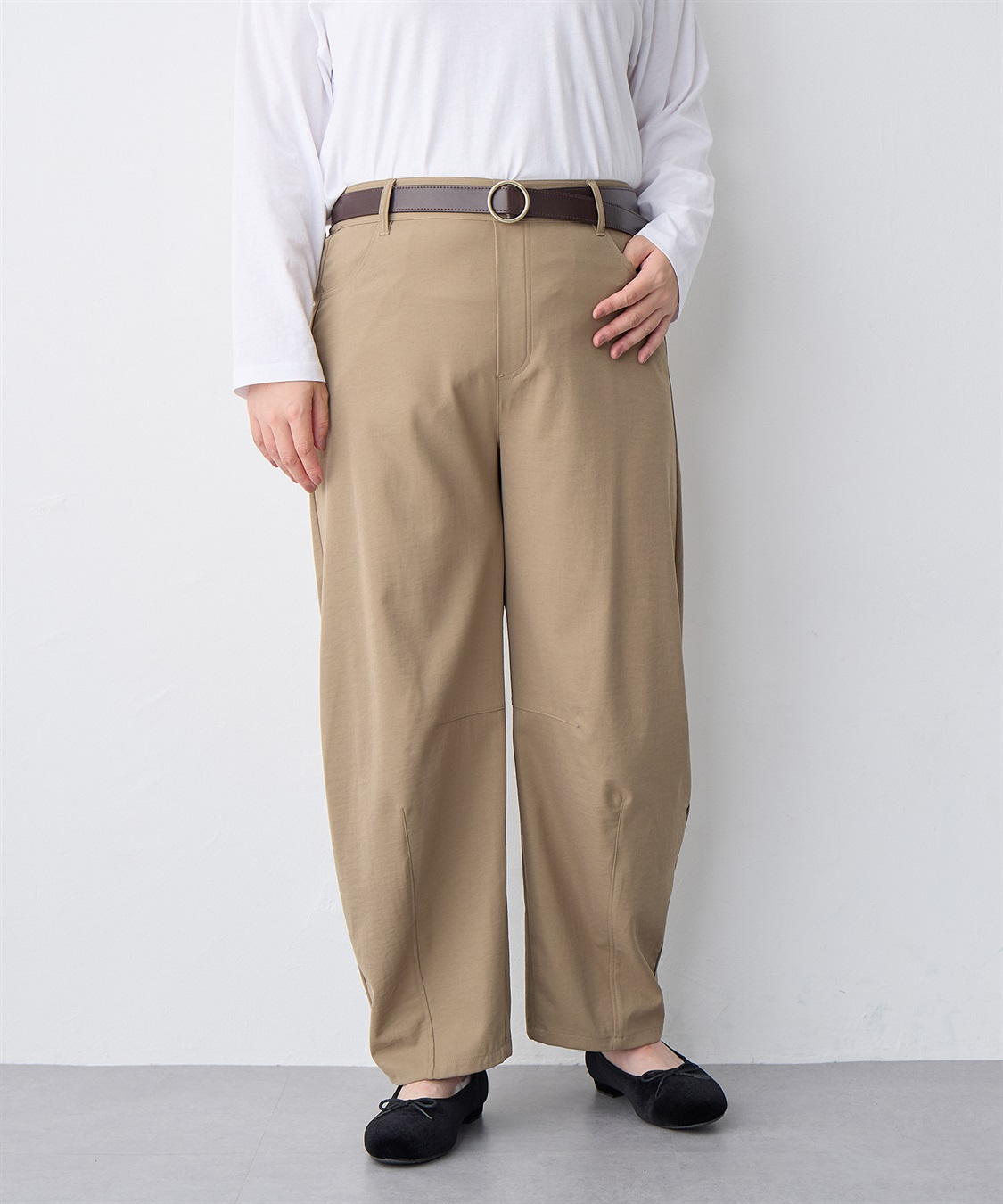 anyfee 【anyfee/プラスサイズ】無段階レザー調シンプルベルト_sub_21