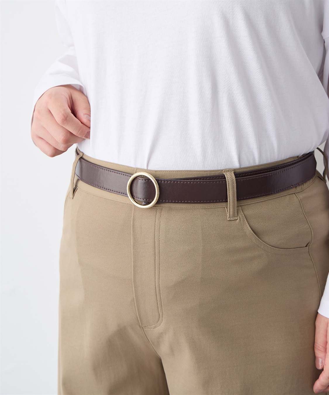 anyfee 【anyfee/プラスサイズ】無段階レザー調シンプルベルト_sub_23