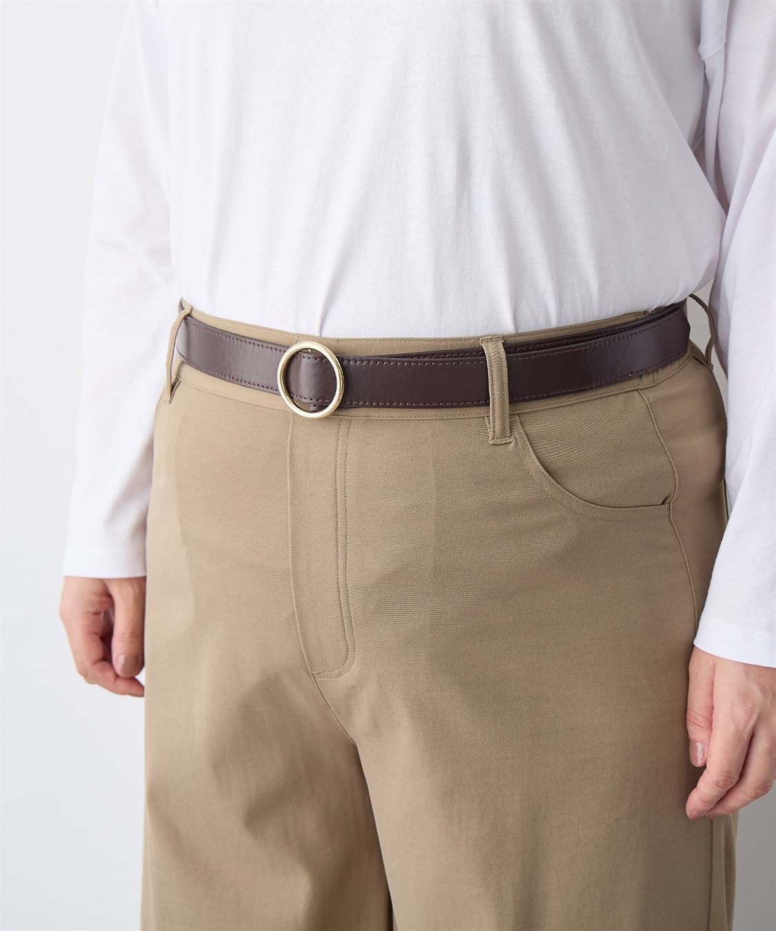 anyfee 【anyfee/プラスサイズ】無段階レザー調シンプルベルト_sub_24