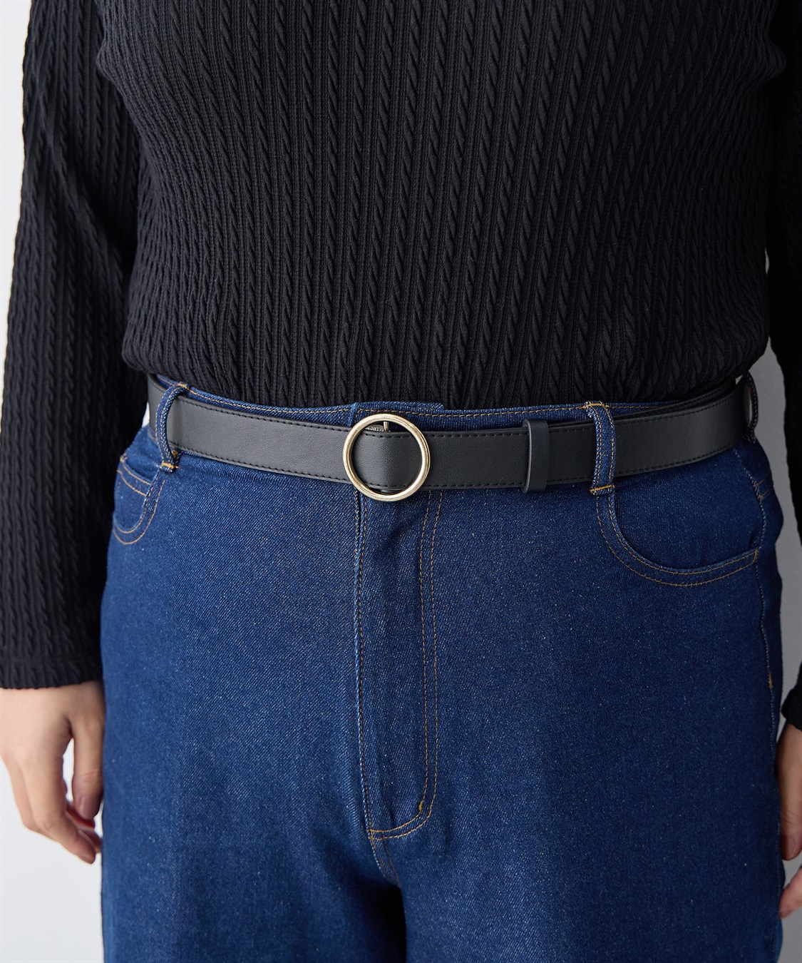 anyfee 【anyfee/プラスサイズ】無段階レザー調シンプルベルト_sub_25