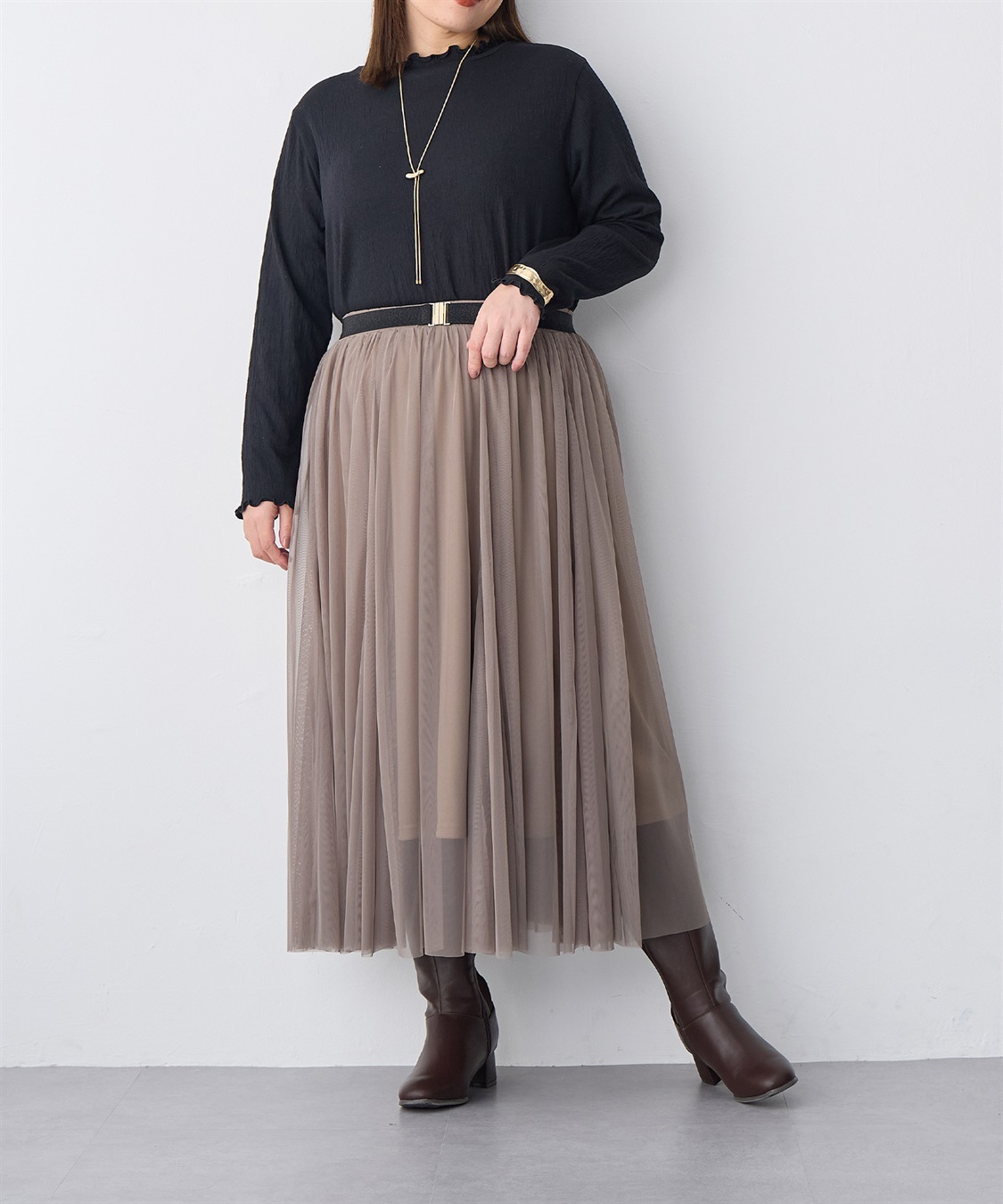 anyfee 【anyfee/プラスサイズ】無段階マルチWayゴムベルト_sub_1