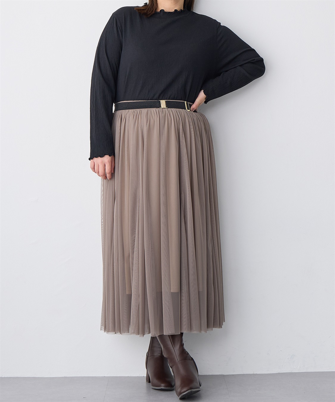 anyfee 【anyfee/プラスサイズ】無段階マルチWayゴムベルト_sub_2