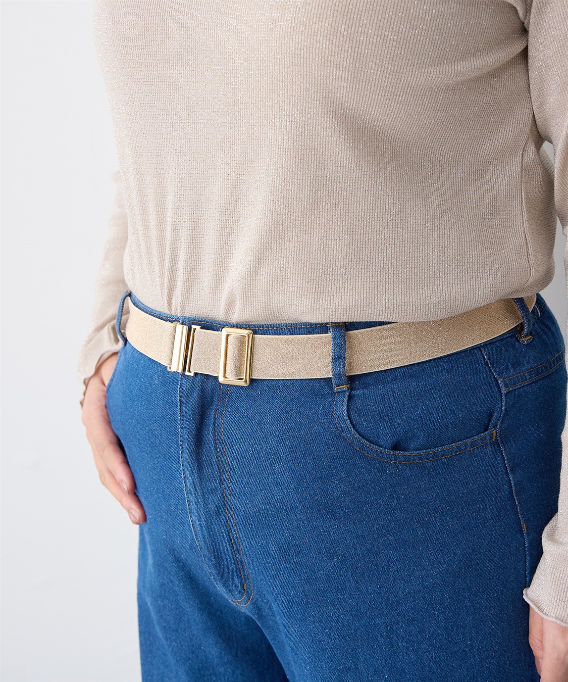 anyfee 【anyfee/プラスサイズ】無段階マルチWayゴムベルト_sub_5