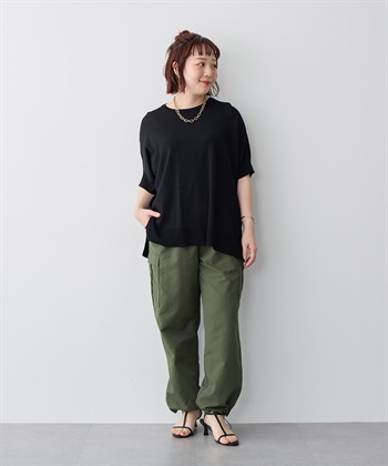 Life Style by cross marche 【anyfee/プラスサイズ】撥水ドロストカーゴパンツ_subthumb_7