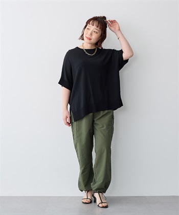 Life Style by cross marche 【anyfee/プラスサイズ】撥水ドロストカーゴパンツ_subthumb_8