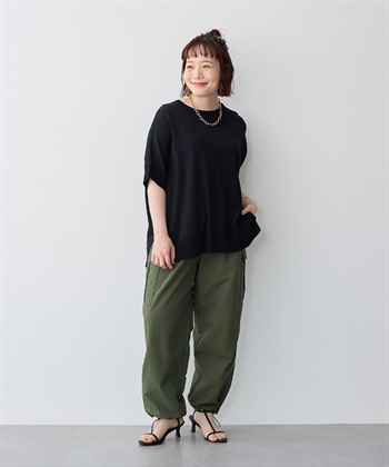 Life Style by cross marche 【anyfee/プラスサイズ】撥水ドロストカーゴパンツ_subthumb_9