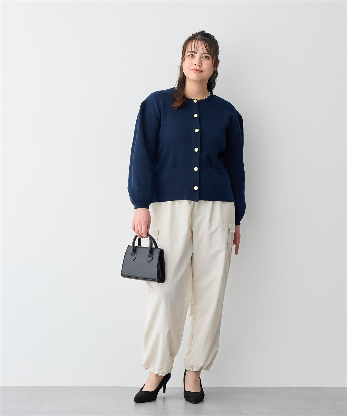 Life Style by cross marche 【anyfee/プラスサイズ】撥水ドロストカーゴパンツ_sub_15