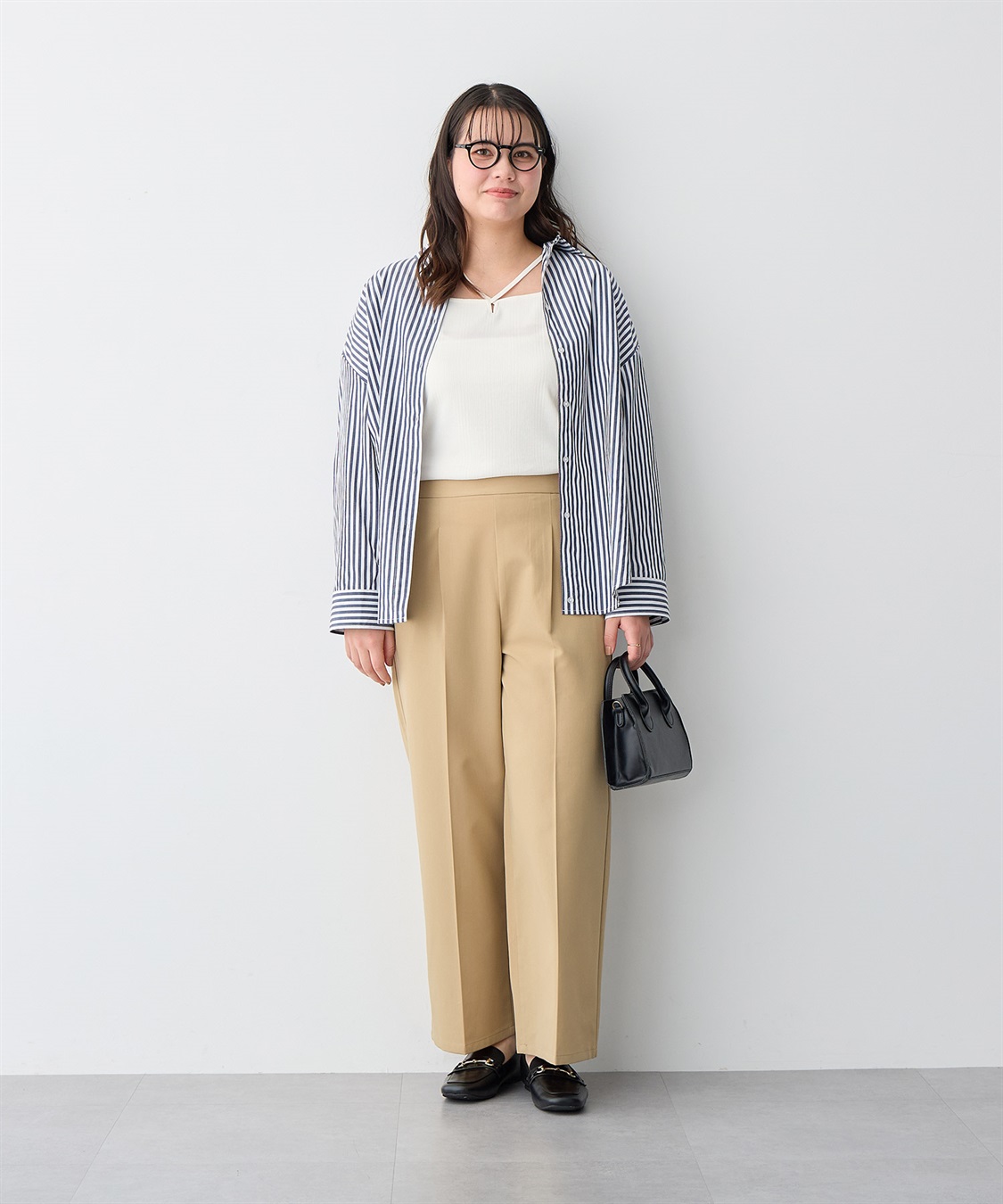 anyfee 【anyfee/プラスサイズ】ツイルタックワイドパンツ《接触冷感/ストレッチ》_sub_17