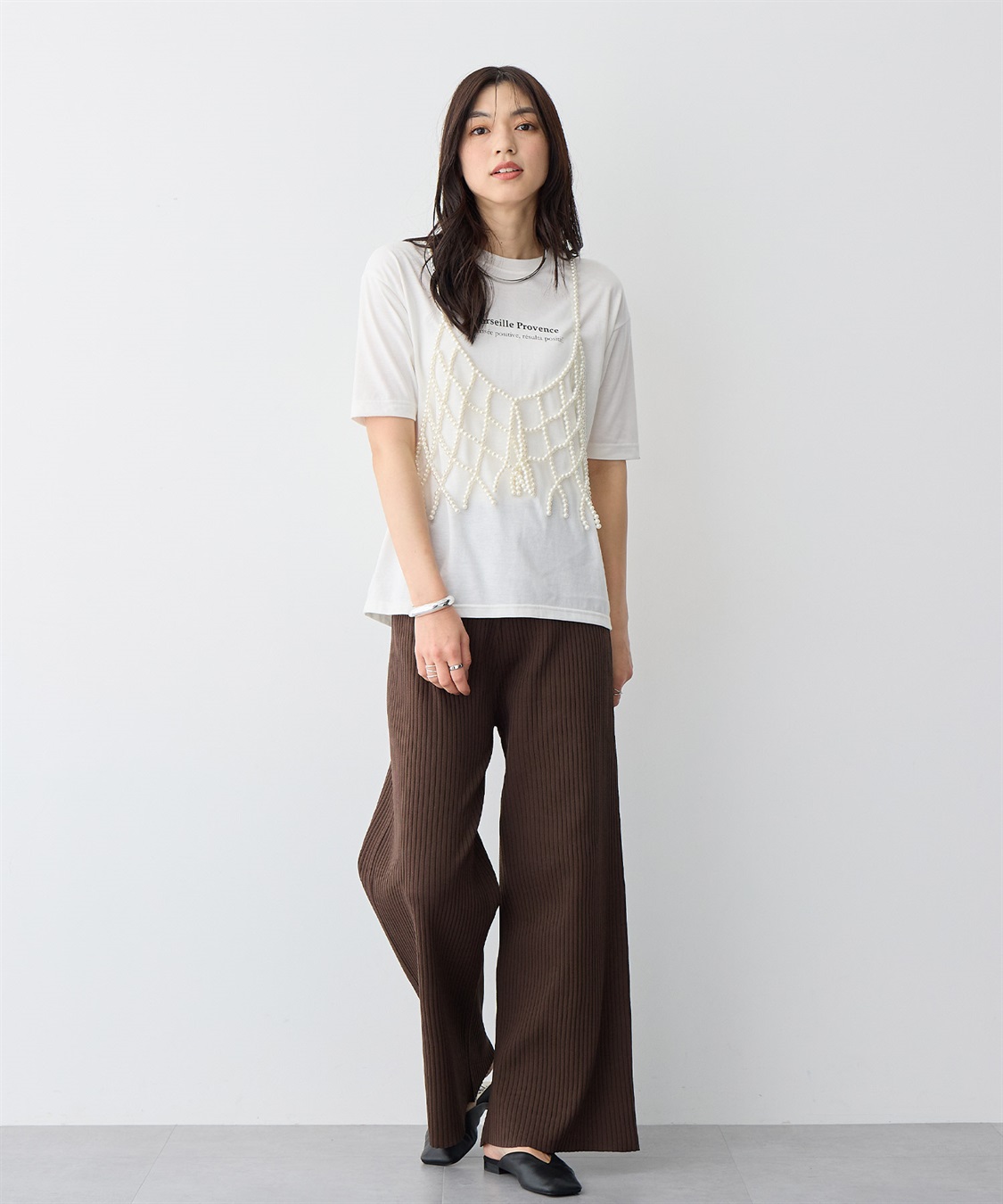 anyfee 【anyfee/大きいサイズ】ウォームタッチすっきりセミワイドニットパンツ《低身長サイズ有》◆新色追加◆_sub_4