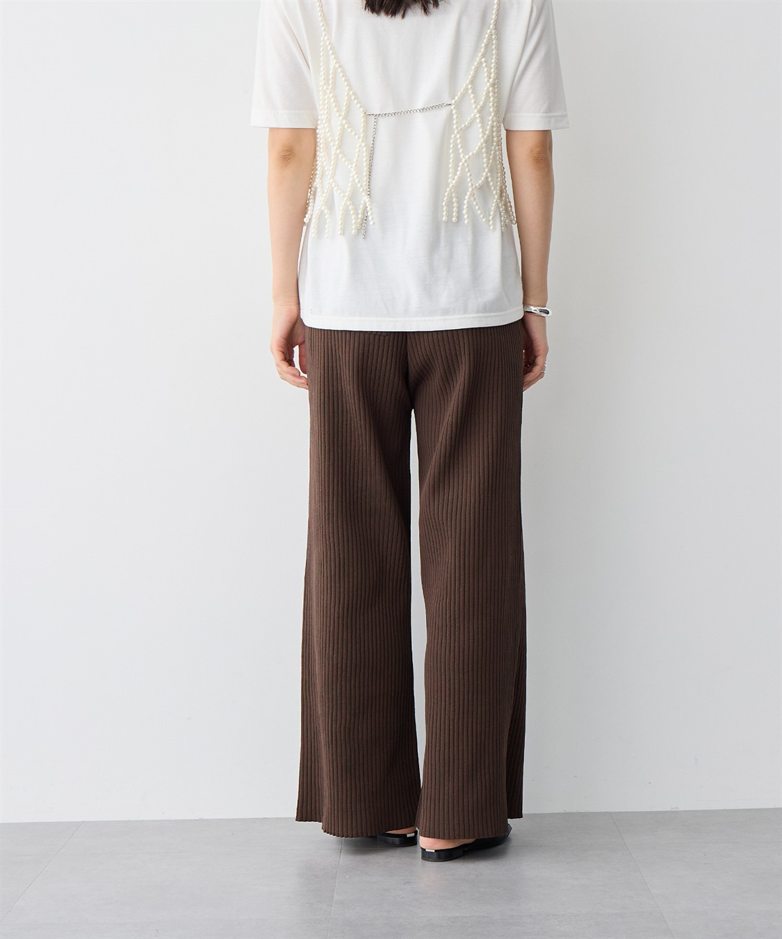 anyfee 【anyfee/大きいサイズ】ウォームタッチすっきりセミワイドニットパンツ《低身長サイズ有》◆新色追加◆_sub_7