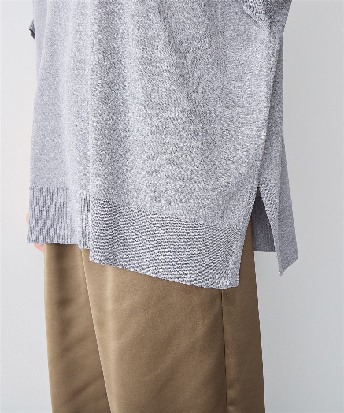 anyfee 【anyfee/大きいサイズ】ドライタッチドルマンニット◆新色追加◆《接触冷感/マシンウォッシャブル》_sub_10