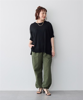 Life Style by cross marche 【anyfee/プラスサイズ】ドライタッチドルマンニット《接触冷感/マシンウォッシャブル》_subthumb_15