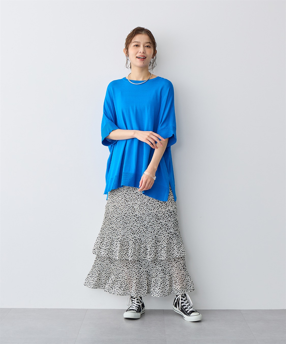 anyfee 【anyfee/大きいサイズ】ドライタッチドルマンニット◆新色追加◆《接触冷感/マシンウォッシャブル》_sub_17