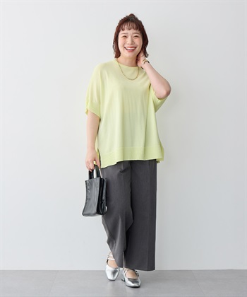 Life Style by cross marche 【anyfee/プラスサイズ】ドライタッチドルマンニット《接触冷感/マシンウォッシャブル》_subthumb_23