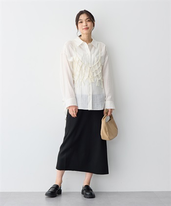 Life Style by cross marche 【anyfee/プラスサイズ】リネン調ダブルポケットシャツ《接触冷感》■リネンライクシリーズ■_subthumb_12