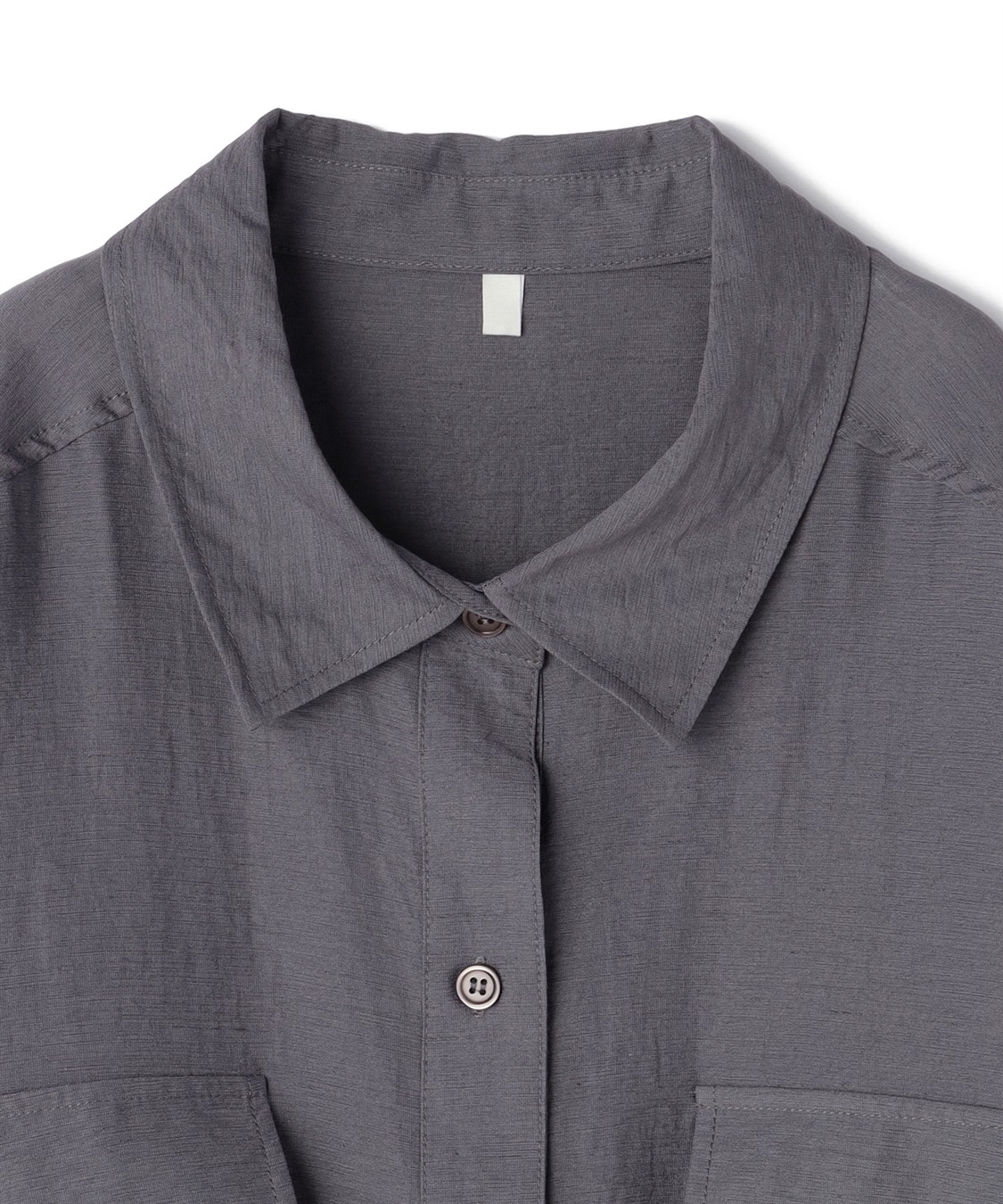 anyfee 【anyfee/プラスサイズ】リネン調ダブルポケットシャツ《接触冷感》■リネンライクシリーズ■_sub_25