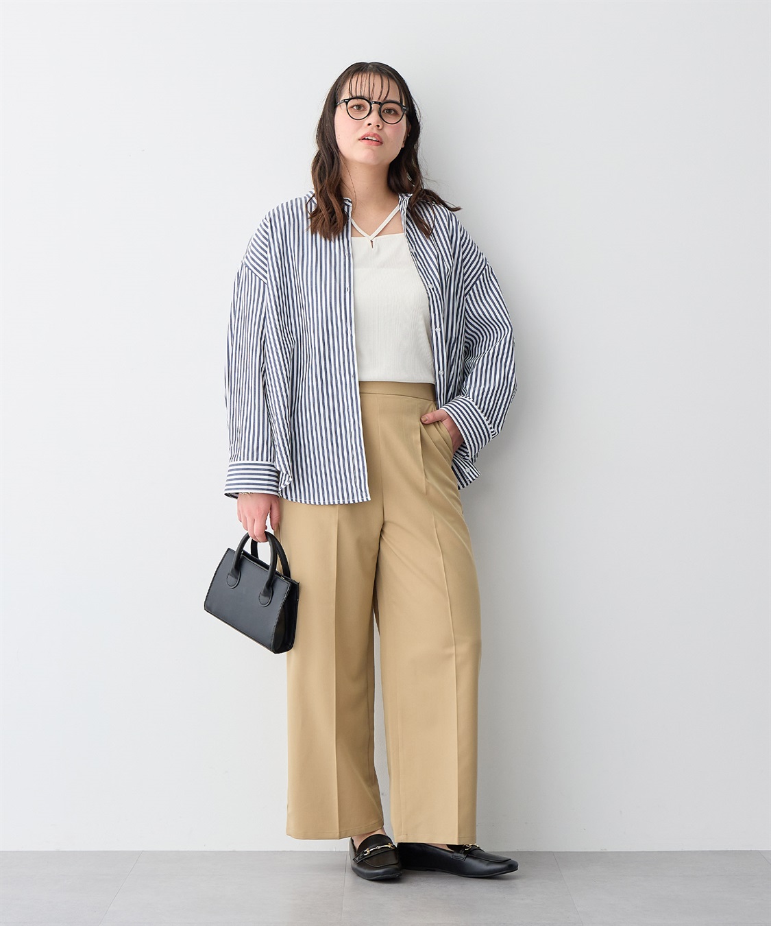 Life Style by cross marche 【anyfee/プラスサイズ】ダンガリーカシュクールシャツ_sub_17