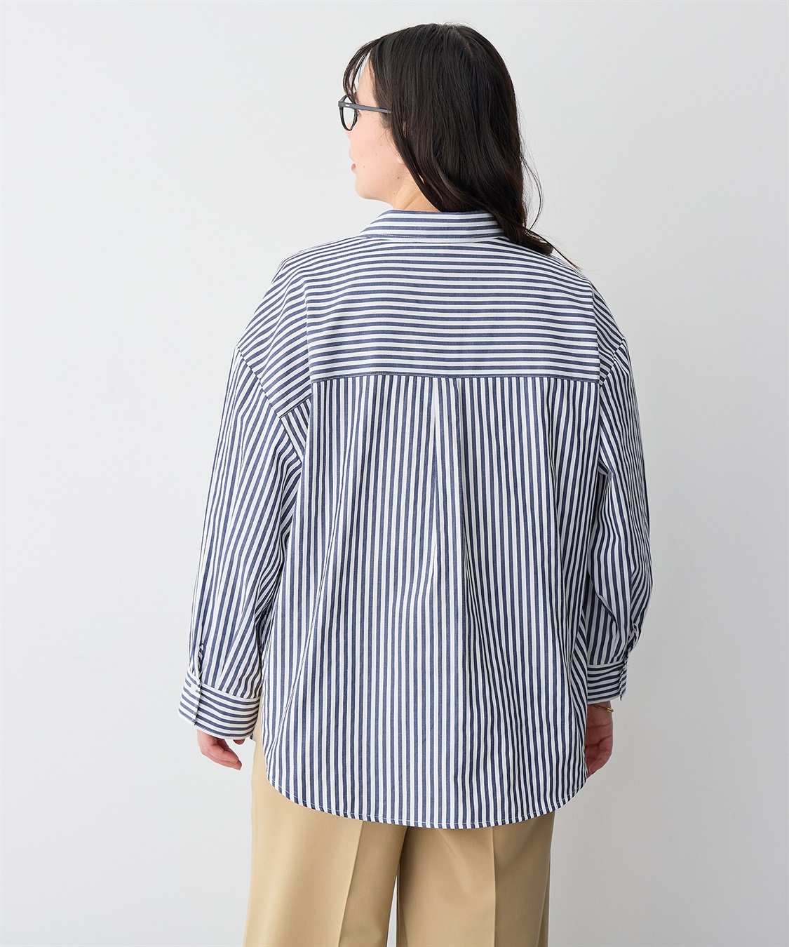 Life Style by cross marche 【anyfee/プラスサイズ】ダンガリーカシュクールシャツ_sub_21